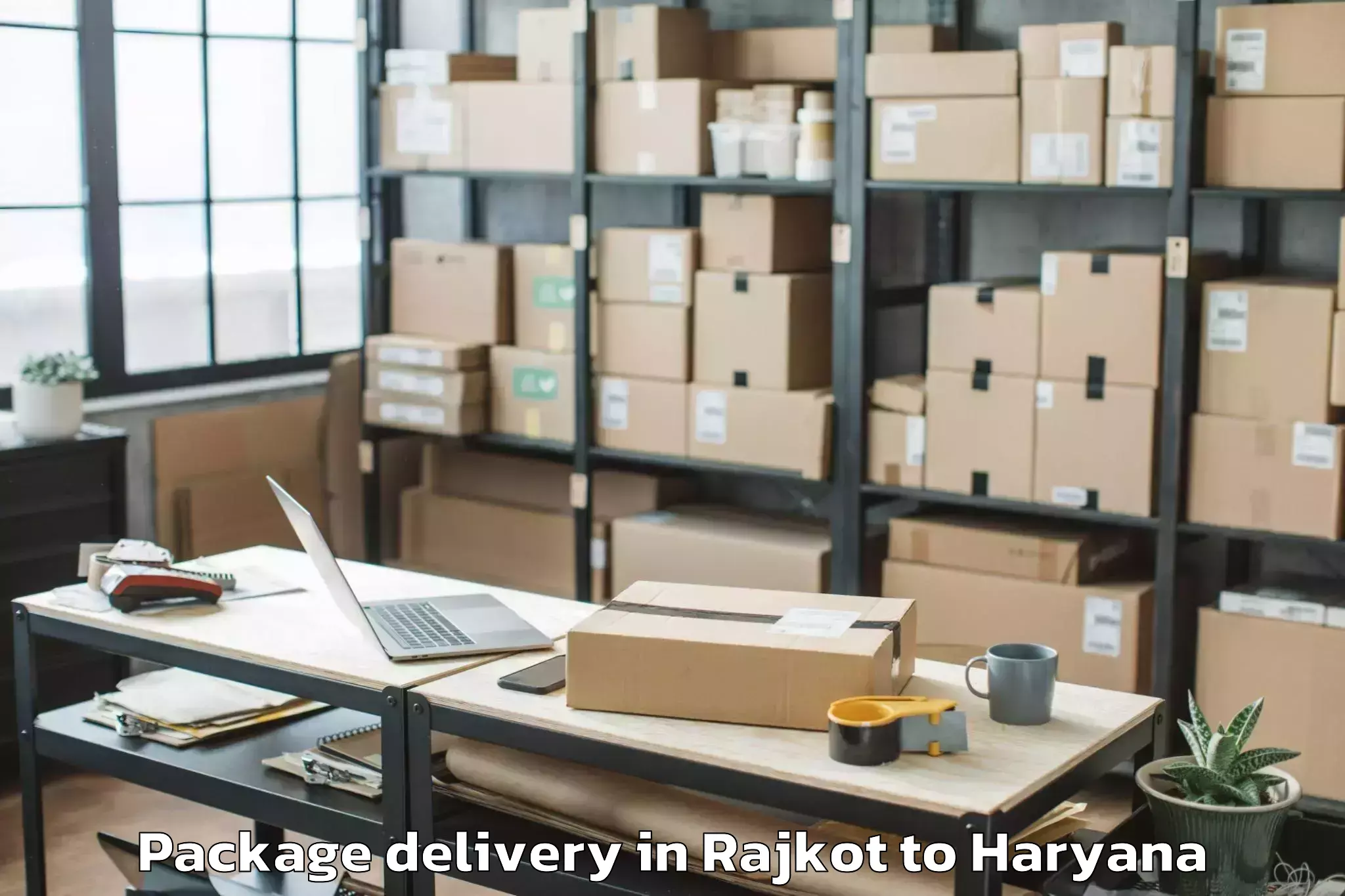 Reliable Rajkot to Taoru Package Delivery